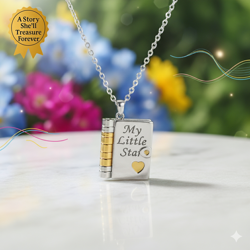 My Little Star™ – Daughter Book Locket Necklace